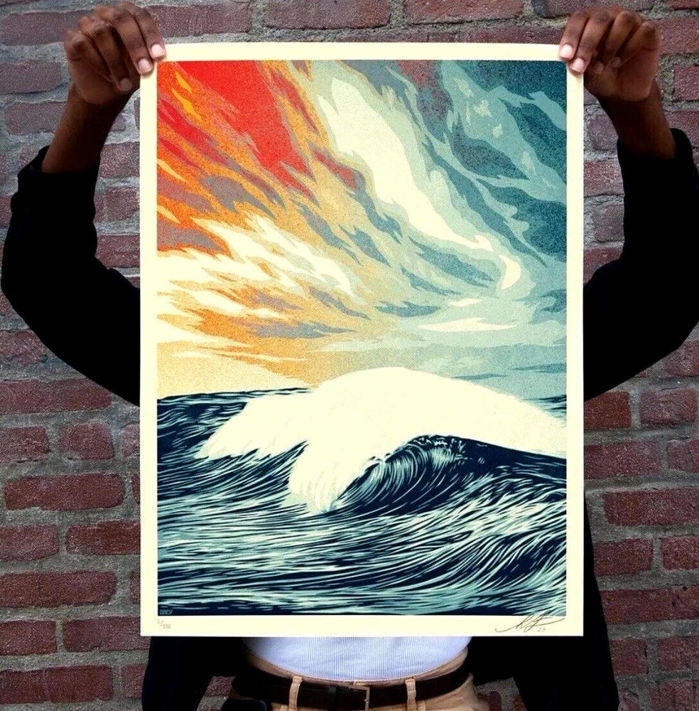 OBEY Giant – Force Of Nature – Shepard Fairey SIGNED Limied Edition #/550 Print